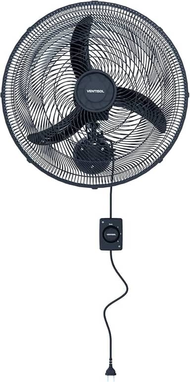 Ventilador de Parede New 50cm Preto 127V Preto Ventisol