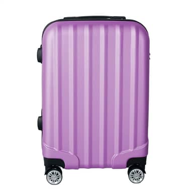 Mala de Viagem de Bordo Silent Noronha 10kg - Padrão ANAC | Rígida em ABS | 4 Rodas Duplas 360° | Cadeado Numérico Integrado | Leve e Resistente (Lilás Candy)