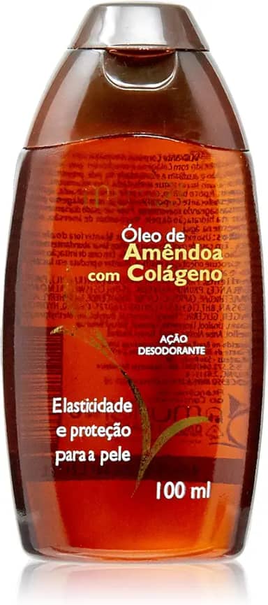 Óleo Corporal de Amêndoas com Colágeno, Muriel, Branco, 100 Ml