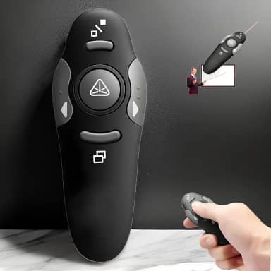 Controle Apresentador, Caneta Passador De Slides, Com Laser Vermelho, Conexão Sem Fio, Ideal Para Palestras, Premium, Marca VARENZIA
