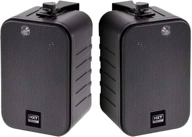 Par de Caixa Acustica Som Musica Ambiente Com Suporte 50w Mxk-25