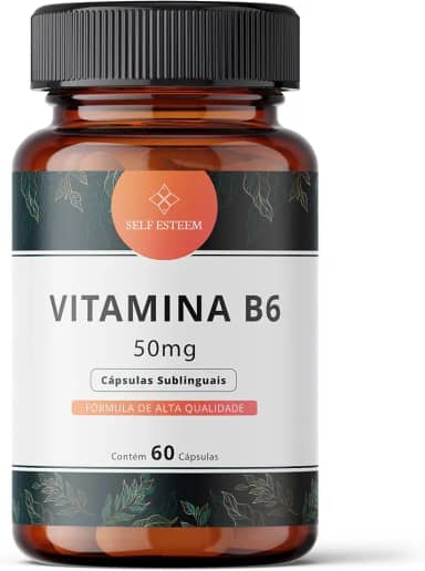 Vitamina B6 50mg Sublingual 60 Cápsulas