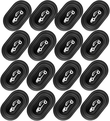 Amortecedor de porta de carro, 16 peças, vedação de proteção de fechamento de porta de veículo esportivo com absorção de choque, almofada anticolisão à prova de som, universal para caminhões