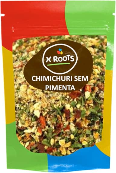 Chimichurri Tradicional Sem Pimenta 100g Embalagem Abre e Fecha - X Roots