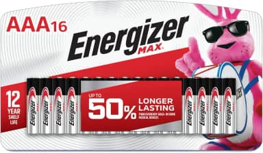 Pilhas AAA Energizer MAX (Pacote de 16), Pilhas Alcalinas A Triplo
