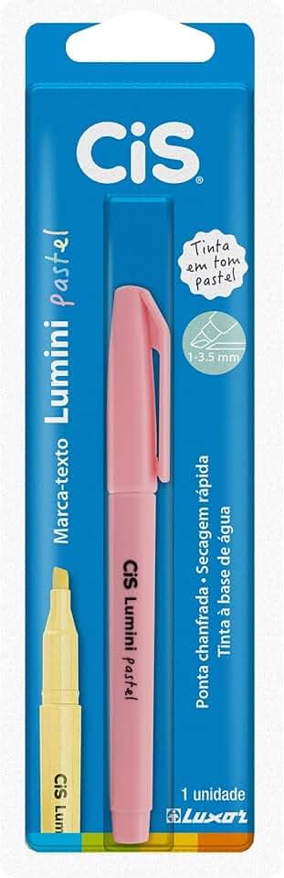 Marca Texto Blister, CIS, Lumini Pastel 56.9905, Rosa