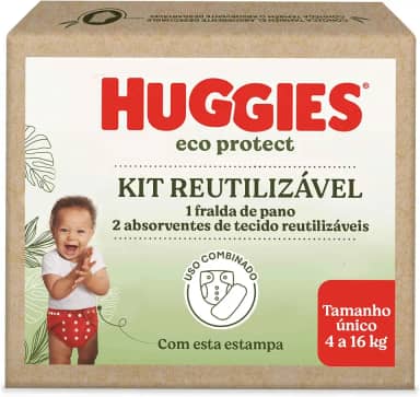 Huggies Kit Fralda Reutilizável Eco Protect - Vermelho