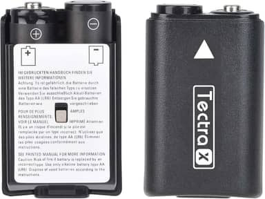 Tectra Bateria de substituição para Xbox 360, pacote de 4 pilhas AA Ni-MH recarregáveis + carregador LCD com capas traseiras de bateria para controle sem fio Xbox 360