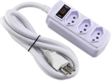 Force Line - Filtro de Linha 3 Tomadas 1,5m 20A Branco