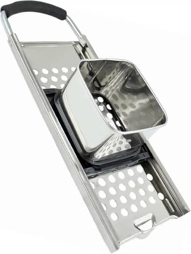 Zoie + Chloe Premium 18/10 Grade Stainless Steel Spaetzle Maker with Comfort Grip Handle