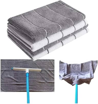 ISKILO 4 Super Pano Chão Microfibra Grande 80x50 Panão Limpeza (cores sortidas)