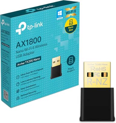 Adaptador USB Wi-Fi 6 AX1800 Nano