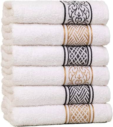 Panos de Copa Luxure (6 unid.) – Toalhas Gourmet Encorpadas e Elegantes para Cozinha (Sortidos)