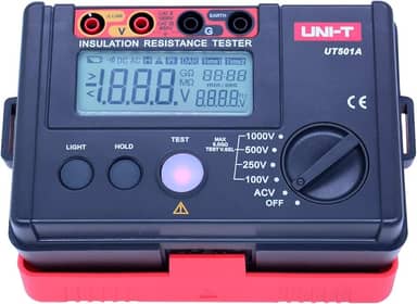 UNI-T Testador de Resistência de Isolamento Megger Terra Megohmímetro de Resistência de Terra (UT501A)