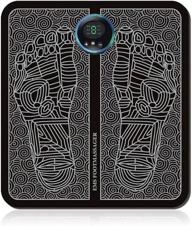 Massageador de pé EMS para remodelar as pernas, massageador elétrico EMS para pés, estimulador muscular, recarregável por USB, pulsos, de baixa frequência, massagem e circulação dos pés, máquina corporal