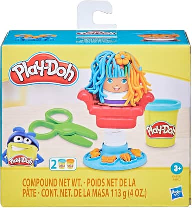 Play-Doh Massinha de Modelar Infantil, Mini Kit Corte Maluco - conjunto de massinha com acessórios e 2 potes de massinha colorida, presente de Natal criativo para crianças a partir de 3 anos