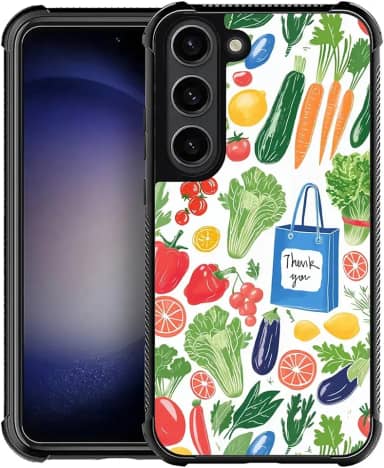 CARLOCA Capa para Samsung Galaxy S23 Plus, mercado de fazendeiros para homens e mulheres, à prova de choque, antiarranhões, design de TPU macio para Samsung Galaxy S23 Plus