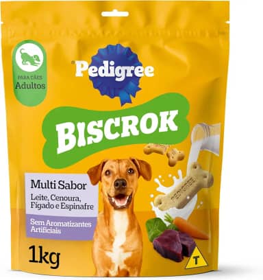 Biscoito Pedigree Biscrok Para Cães Adultos Multi, 1 kg