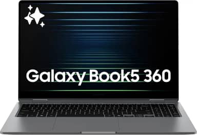 Samsung Computador laptop Galaxy Book5 360 Copilot AI de 15,6 polegadas, tela sensível ao toque FHD AMOLED, 16 GB/512 GB, alto-falantes Dolby Atmos, vida útil da bateria o dia todo, NP750QHA-KA1US