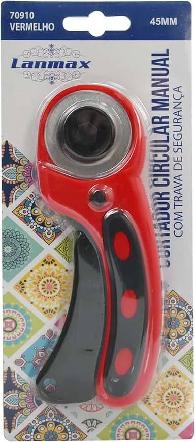 Cortador Circular Patchwork Vermelho