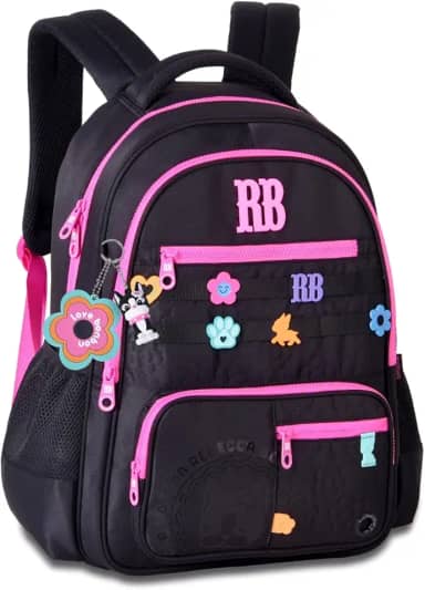 Mochila Rebecca Bonbon Bolsa Escolar Costas Juvenil Original Preto