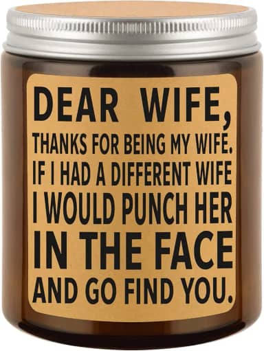 Presentes para esposa do marido – Presentes para esposa – Presentes de aniversário para esposa – Presentes para mãe, mulheres – Presentes românticos – Velas perfumadas de lavanda LUOYUO