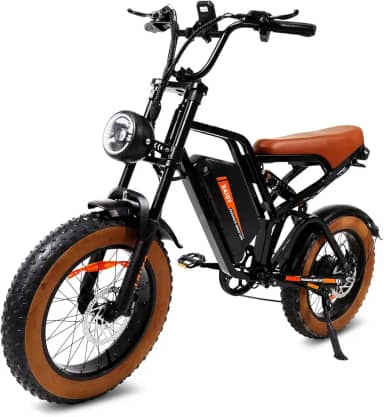 BEMMY Bicicleta Elétrica para Adultos 1000W(Pico de 1500W), Pneu Largo de 20x4',Bicicleta Elétrica de Motocicleta de 7 Velocidades, Bateria de 48V 20.3A. A única Loja Autorizada 'Bemmy-BR'.