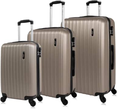 Conjunto de malas de viagem PMG Londres Swiss Move Champagne