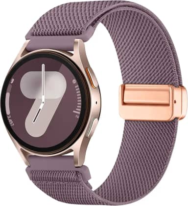 Easuny Pulseiras magnéticas elásticas para Samsung Galaxy Watch 7 6 5 4 FE de 40 mm e 44 mm/Galaxy Watch 6 4 Classic de 42 mm, 46 mm, 43 mm e 47 mm/Galaxy 5 Pro de 45 mm/Active 2, pulseira esportiva