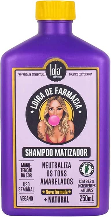 Loira de Farmácia Shampoo Matizador 250ml , Lola Cosmetics