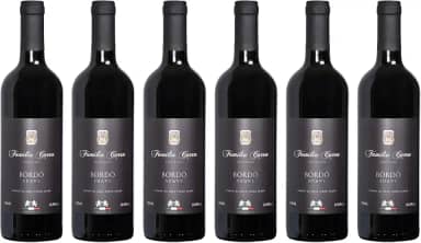 Kit 6 Vinhos Bordô Suave Família Carra 750 ml Gourmet Present Drink Especial Natal Coquetel Exótico Premium