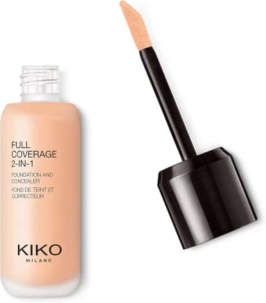 KIKO MILANO, Full Coverage 2-in-1 Foundation & Concealer, Base e Corretivo 2 em 1, Cor