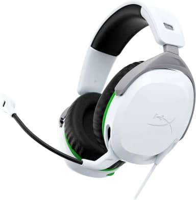 Headset Gamer HyperX CloudX Stinger 2 – para Xbox, Conforto Exclusivo, Suporte de Cabeça Ajustável, Leve, com Espuma Inteligente, Cancelamento Passivo de Ruído, Branco (75X28AA)
