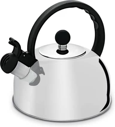 Chaleira Aço Inox 2 Litros com Apito HERCULES, Prata