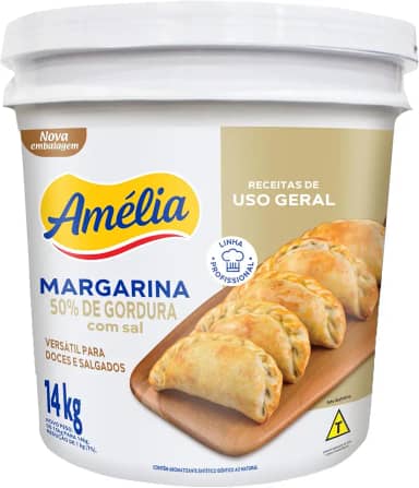 Margarina Uso Geral 50% com Sal Amélia 14Kg