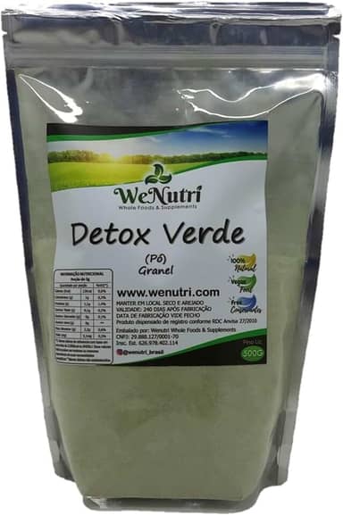 Detox Verde Solúvel em pó 1kg Wenutri