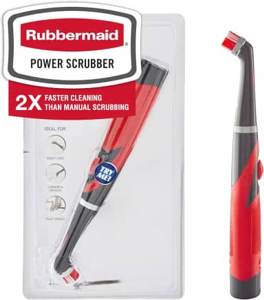 Escova elétrica de limpeza Rubbermaid Reveal 1839685, cinza/vermelho