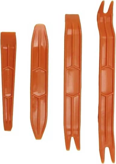 Kit de Espátulas Ferramentas Automotiva para Desmontar Painel Forro de porta Frisos Molduras Grampos Presilhas e rádio de Carros Jogo com 4 Peças Reforçadas