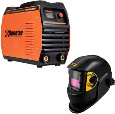 EVALD Solda Inversora 200A Profissional Tig SMARTER com Máscara de Solda Automática