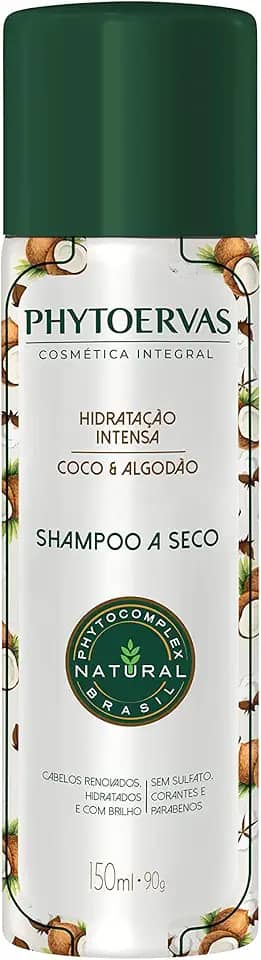 Phytoervas Phyto Shampoo Seco Hidratação Intensa 150Ml Branco