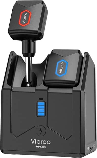 Sistema de guitarra sem fio de 5,8 GHz, estojo de carregamento incluído, transmissor e receptor sem fio com 4 canais para guitarras, baixo e outros instrumentos elétricos