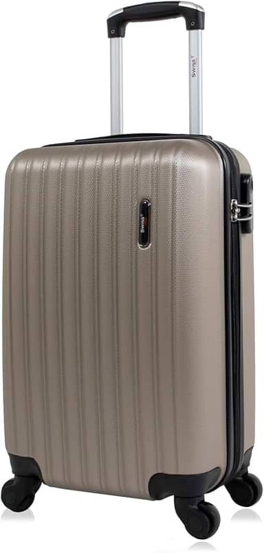 Mala de viagem bordo Pequena 10kg Londres Swiss Move Champagne