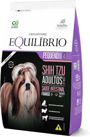RAÇÃO CÃES EQUILIBRIO RAÇAS PEQUENAS ADULTO SHIH TZU FRANGO 2,5KG