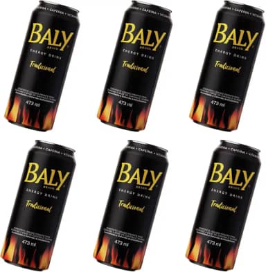 Baly Energético Tradicional 473ml Com 6 unidades