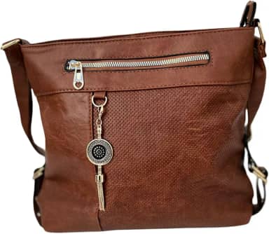 Bolsa feminina, tranversal, tiracolo, bolsa ombro,(marrom), media