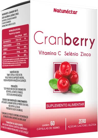 Cranberry Auxilia Sistema Urinario 500mg 60 CAPS - Natunéctar