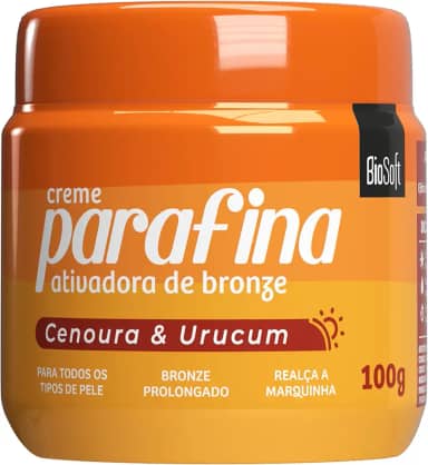 Soft Hair - Cremoso Parafina Soft Hair Bio Soft 100G Ativ Bronze Cenoura/Urucum