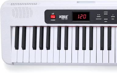 Teclado Kobe Musical KB-150 Branco 5/8 Indicado Iniciantes