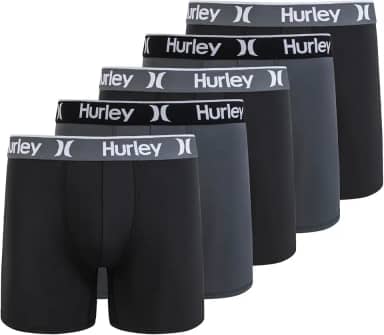 Cuecas boxer 5 Pack Stretch Boxer Briefs HurleyMasculino