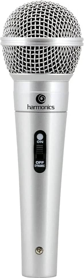 Microfone Dinâmico Supercardióide Cabo 4, 5M Mdc201 Prata Harmonics, Harmonics, Mdc201